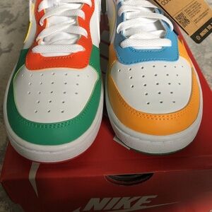 Nike Kids Sneakers - Green, Orange, Blue, White